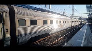 NR26 108 going thru Penrith Station with Indian Pacific in August 2024 [upl. by Nilok]