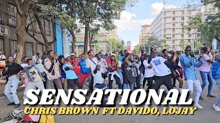 Chris Brown  Sensational ft DavidoLojay  Official Dance Challenge [upl. by Hawley]