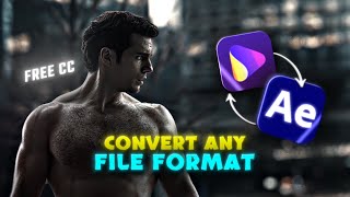 Convert any Video Format using Wondershare UniConverter AI  After Effects TUTORIAL Free CC [upl. by Ishmael]