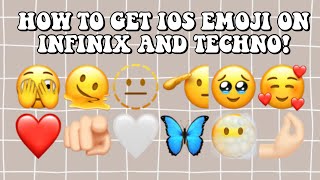 How to get Ios emoji on Infinix amp Techno android 91011  super easy  Hridyak [upl. by Cris]