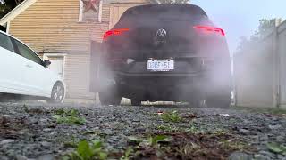 Mk8 GTI Cold Start  Stock Exhaust Resonator Delete [upl. by Halbeib]