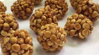 పుట్నాల పప్పు లడ్డు  Putnala Pappu Laddu Recipe in Telugu Roasted Chana Dal Laddu Recipe [upl. by Markus]