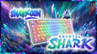 Sharkoon Crystal Shark Mechanische Tastatur ausgepackt amp angesehen [upl. by Rhoda457]