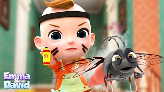 Mosquito Song  More Nursery Rhymes amp Kids Songs  Emma amp David [upl. by Bunde]