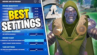 NEW BEST Keyboard amp Mouse Settings Sensitivity amp Keybinds in Fortnite Season 4 [upl. by Hannis]