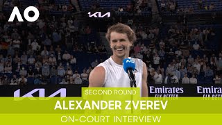 Hilarious OnCourt Interview with Alexander Zverev and Dylan Alcott 2R  Australian Open 2022 [upl. by Yenttihw]