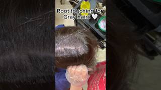 Mini tutorial for gya gray hair  beautytips iconic hairstyle [upl. by Yderf]