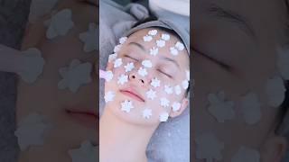 satisfying face massage video✨ asmr skincareroutine asmrsounds relax sleepaid [upl. by Yetah826]