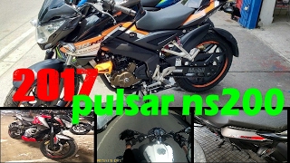 Bajaj Pulsar NS200 2017 first ride  review  walk through  DEMON RIDES tSHIRTS in the description [upl. by Yhtir763]