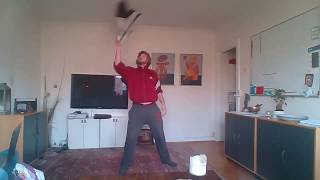 Sauna towel throwing practice [upl. by Weisburgh]