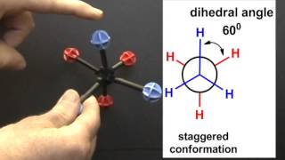 52 Drawing the conformations of ethane [upl. by Graeme]