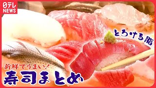 【寿司大特集】赤身しっとりトロさっぱり本マグロ3種にぎりほどよい上品な脂の中トロ江戸前立ち食い寿司 など [upl. by Dollie]