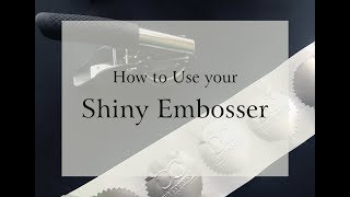 Shiny ModelES Embosser How to Unlock Lock amp Insert [upl. by Cy77]