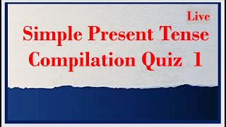 Simple Present Tense Compilation Quiz 1 [upl. by Marlea]