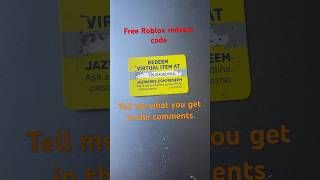 Free Roblox redeem code roblox free code [upl. by Eyahc624]