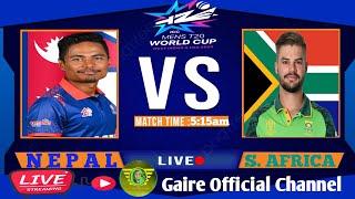 NEPAL VS SAUTH AFRICA ICC T20 WORLD CUP MATCH 2024 II NEP VS SA 31ST MATCH WORLD CUP 2024 LIVE [upl. by Oitaroh]