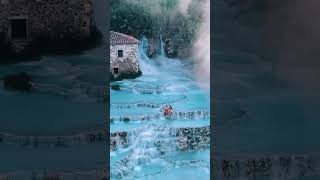 Cascate Del Mulino Di Saturnia Tuscany Italy 🇮🇹 [upl. by Ardnod72]