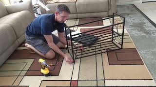 Shoe rack bench assembly and review  How To assemble a bench  shoe holder [upl. by Akimas]