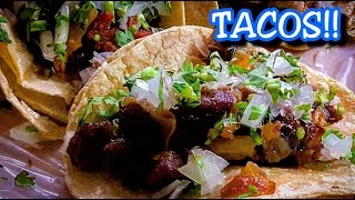 AMAZING MEXICAN STREET FOOD LOCAL STREET TACO STAND AUTHENTIC THE REAL DEAL [upl. by Abbub]