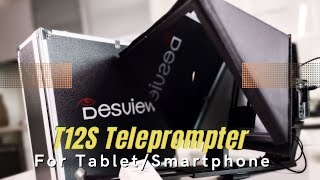 T12S Teleprompter for TabletSmartphone From Desview [upl. by Ellsworth685]