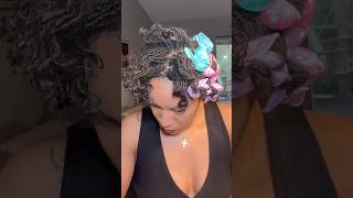 Pillow curls on sisterlocks sisterlocksjourney locstyles curlspoppin sisterlocks [upl. by Akierdna859]