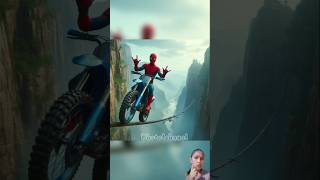 Trail bike who is best Spiderman vs venom vs supermanspidermanmarvel [upl. by Nnylyrehc]