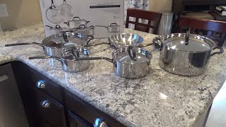 KITCHENAID 5 PLY CLAD STAINLESS STEEL COOKWARE POTS AND PANS SET 10 PIECE CUSTOMER REVIEW REVIEWS [upl. by Sherrod]