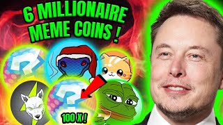 TOP MEME COINS FOR 2024 Millionaire Potential 🤑💎 SUPER URGENT 💎 🔥 BEST MEMECOINS TO BUY [upl. by Ecnadnac]