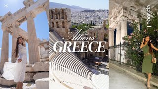 Things to do in Athens Greece Exploring Acropolis Greek Cuisine Rooftop Bars  Travel Vlog Ep1 [upl. by Iniretake]