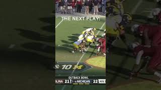 Jadeveon Clowney DESTROYS Michigan RB after questionable call [upl. by Ahsen240]