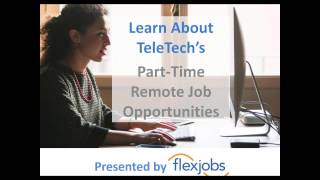 Learn About TTECs PartTime Remote Job Opportunities [upl. by Ellerol]