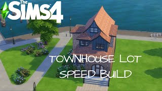 TOWNHOUSE SPEED BUILD  SIMS 4 SPEEDBUILD SIMS FOR RENT  MODERN TOWNHOUSE  MUSIC ONLY [upl. by Charline]