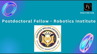 Postdoctoral Fellow  Robotics Institute Carnegie Mellon University Pittsburgh PA [upl. by Attenaz558]