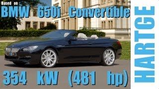 BMW 650i Convertible F12 Test Drive with HARTGE Engine Upgrade 80  200 kmh [upl. by Areik]