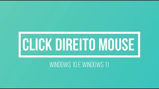 CLICK DIREITO DO MOUSE DO WINDOWS 11 PARA FICAR IGUAL WINDOWS 10 [upl. by Beata]