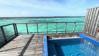 Horizon Water Villa with Pool Room Tour  Sun Siyam Iru Fushi [upl. by Mortimer335]