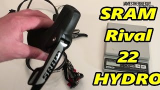 SRAM Rival 22 Hydro Road Disc Brake Review with Actual Weight [upl. by Garap]