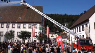 SWR3 Splashmob in Furtwangen im Schwarzwald 072015 Wasser Spaß bei über 30°C [upl. by Ruffo128]