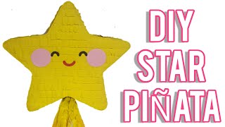 DIY STAR PIÑATA  ARTS AND CRAFTS  HOW TO MAKE  COMO HACER [upl. by Etnoval968]