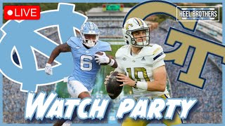 North Carolina Tar Heels vs Georgia Tech Yellow Jackets Football  Live Watch Party amp Reaction [upl. by Ylicis]