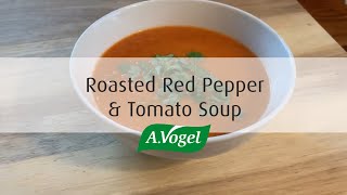 Roasted Red Pepper amp Tomato Soup Recipe [upl. by Ebbie289]