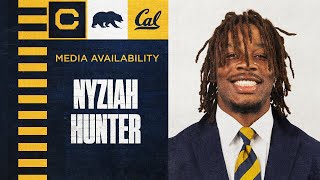 Cal Football Cal vs UC Davis 8312024 Postgame Presser  Nyziah Hunter [upl. by Eyllek]