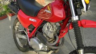 Honda XL500R Motorcycle Review  XR500 [upl. by Aala]