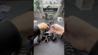 Hobbywing mini24 and brass transmission install…👀 RC rctok trx4m brass injora hobbywing [upl. by Yelah946]