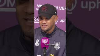 Kompany Sets Premier League Expectations For Burnley clarets football premierleague [upl. by Niliram]