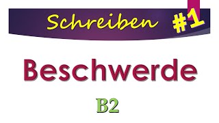 Schreiben  Fahrradtour mit Trainer  Reklamation B2 [upl. by Anaoj481]