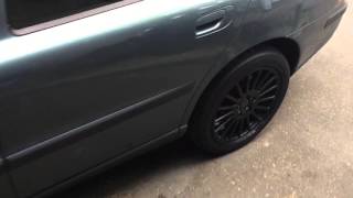 Plasti dipped wheels and exhaust tip s60 [upl. by Enidan]