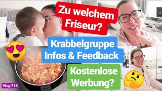 Das erste Mal Krabbelgruppe l Kochen l Haare wieder färben l Kooperationen l Vlog 718 [upl. by Junina409]