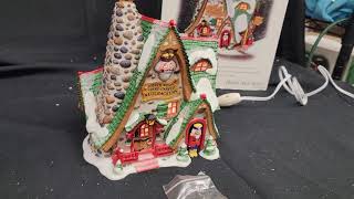 Northwoods Hand Carved Nutcracker Factory  Dept 56  North Pole Series  Lighted Christmas House [upl. by Cutlor]