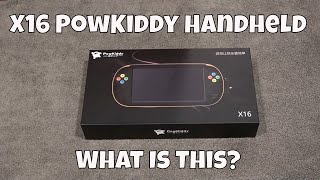 X16 PowKiddy Handheld Retro Console What is This [upl. by Alilak361]